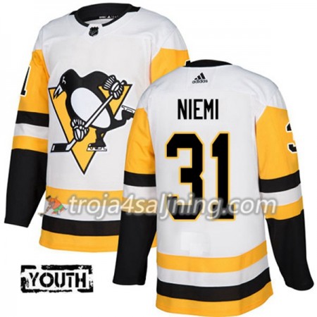 Pittsburgh Penguins tröja Antti Niemi 31 Vit 2017-2018 Adidas Authentic - NHL Tröjor Barn